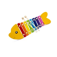 Мультяшные игрушки в форме рыбы для детей, ранний музыкальный инструмент, ручной стук, музыкальные инструменты, пианино, детские развивающие игрушки, подарок