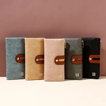 

New Mobile Wallet Fashion Multi-Function Two-Folding Long Style Wallet Large Capacity Women's Handbag Woman Wallet Purses