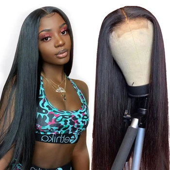 

Long 30 32 Inch 13x6 13x4 Lace Front Human Hair Wigs Pre Plucked Remy Brazilian Straight 4x4 5x5 6x6 7x7 Closure Wig Remy Jarin