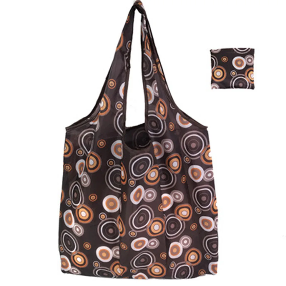 Горячие многоразовые хозяйственные сумки для женщин Складная сумка переносная ткань эко продуктовая Сумка Складная Большая емкость сумки - Цвет: 5