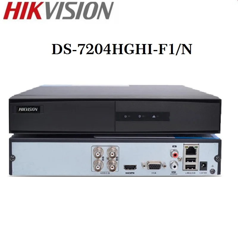  HIKVISION versión en inglés DS-7204HGHI-F1/N 1080P y DS-2CE56D0T-IRF 4CH KITS con HDD opcional