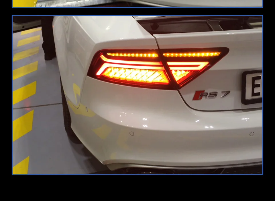 Задний фонарь для автомобиля Audi A7 2011- S7 светодиодный задние фары, противотуманные фары Дневные ходовые огни DRL Тюнинг автомобилей Автомобильные аксессуары