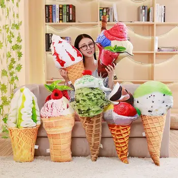 

Explosion plush toy stuffing down cotton soft fabric ice cream simulation fashion sleep pillow pillow sofa cushion home decorati
