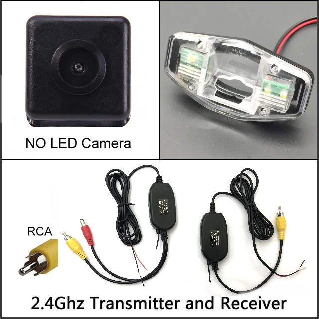 Для Acura MDX TSX RL TL камера заднего вида автомобильная парковочная камера CCD камера ночного видения - Название цвета: wireless n NO LED