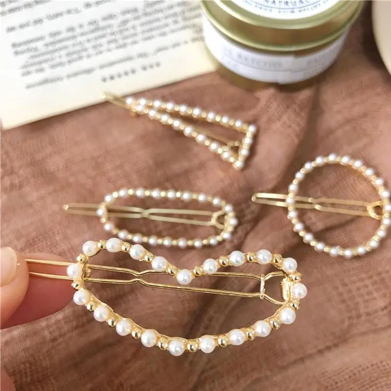 1pc Korea Fashion Imitiation Hair Clip Snap Barrettes Women Girls Handmade Flowers Hairpins Hair Accessories