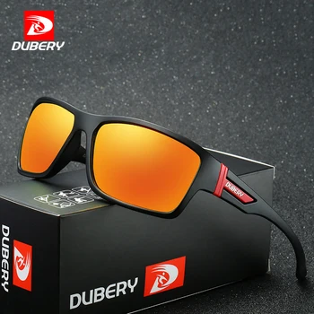 

DUBERY Brand Designer 2018 Fashion Men Polarized Sunglasses Retro Men's Drive Goggle Glasses Square Mirror Shades UV400 D2071