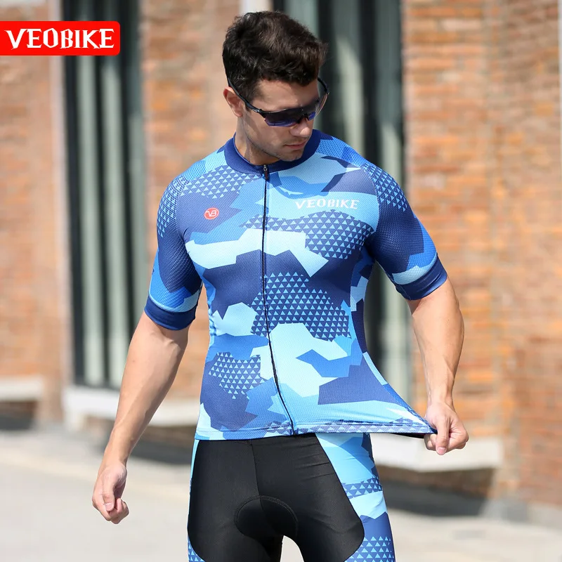 Top Quality Short Sleeve Cycling Jersey Sets Ropa Ciclismo Hombre Bicycle Uniform Quick-dry Bike Clothing MTB Cycle Clothes