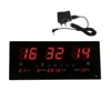 Digital Wall Clock LED Time Calendar Temperature Electric Alarm Clock EU 4