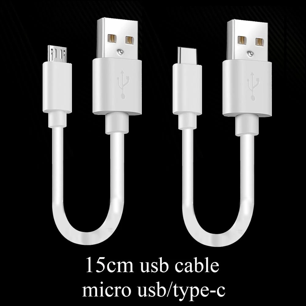 15cm Short Micro USB Cable Type c Mobile Phone Cables Fast Charging Sync Data Cord USB Adapter Cable for iPhone Samsung Huawei magnetic phone charger