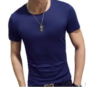 Летняя мужская футболка однотонная хлопковая Высококачественная тонкая Повседневная Новая брендовая мужская пижама со спортивными штанами - Цвет: photo color o