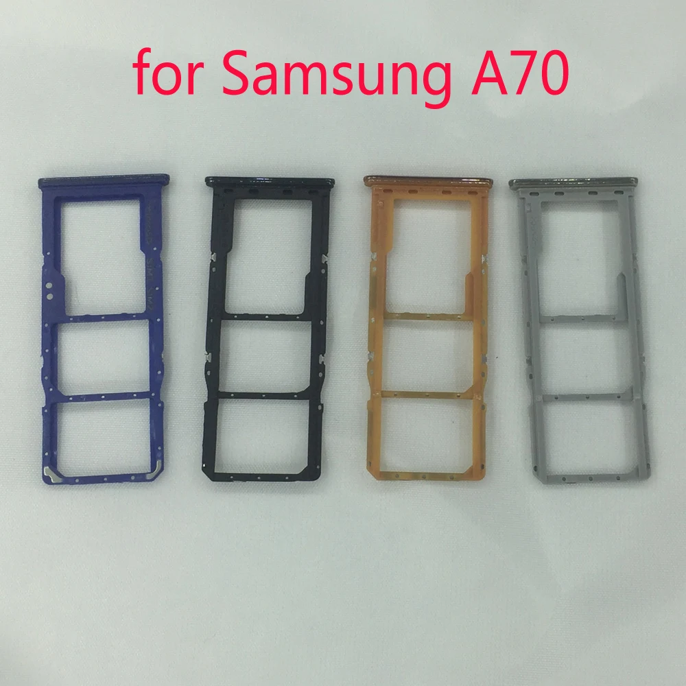 Чехол для телефона слот для карты Nano SIM для samsung A10 A20 A30 A40 A50 A60 A70 Galaxy A80 A90 черный адаптер карты Micro SD Держатель