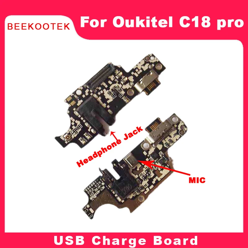 

BEEKOOTEK New Original USB Board with MICrophone Base Charging Port Board Module Accessories For Oukitel C18 Pro Phone