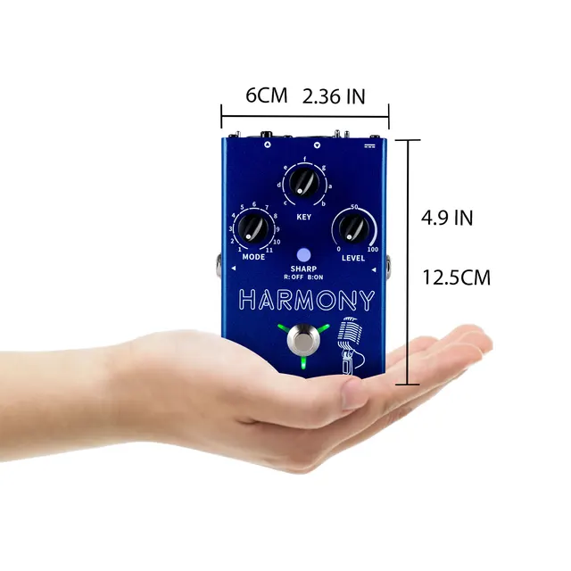 FLAMMA FV04 ボーカルエフェクター（ハーモニー・リバーブ） FLAMMA FV04 Harmony Vocal Pedal with Reverb Effects for