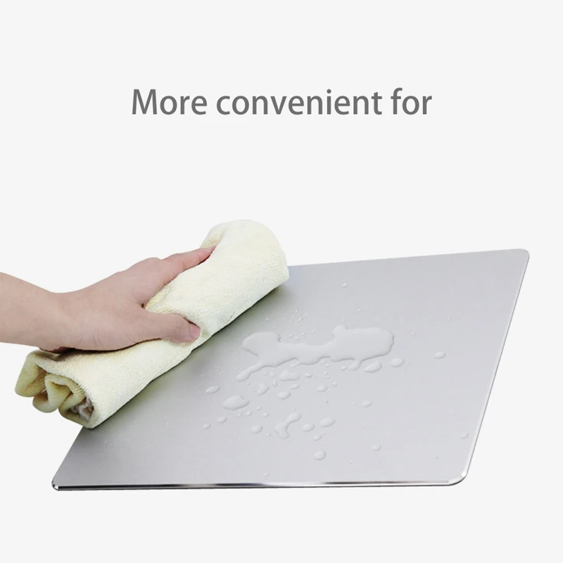 ORICO Aluminum Mouse Pad Game Durable Office Metal Computer Mouse Pad Silver Aluminum Alloy+ Silicone