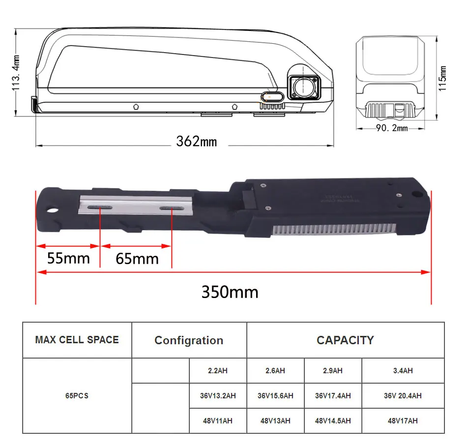 Аккумулятор для электровелосипеда, чехол SSE-077, HaiLong, пуховая трубка, USB, 5 В, Редукционный выход, 10 S, 6 P, 13 S, 5 P, никелевые полосы