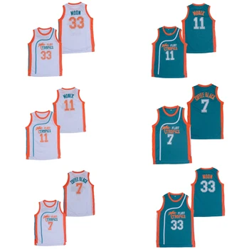

BG basketball jerseys Flint Tropics 7 Coffee Black 11Monix 33 Moon Embroidery sewing outdoor sport wear movie jersey