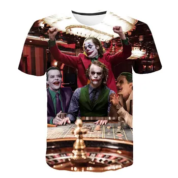 

Thriller Horror Movie IT Clown Joker 3D Print children T-shirts boys Summer Personality T Shirt Streetwear Casual T Shirt Tee