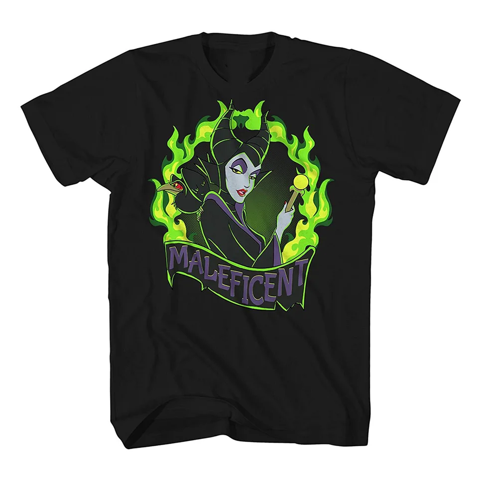Maleficent огненный злодей Спящая красавица Мужская графическая рубашка Полный
