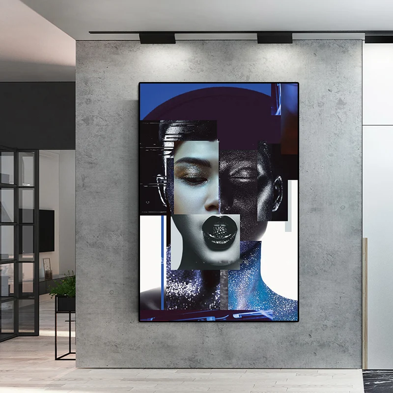 

Nordic Style Canvas Painting Portrait Posters and Prints Abstract Sexy Women Wall Pictures for Living Room Cuadros Home Decor