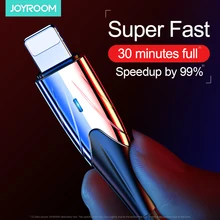 Joyroom USB кабель 2.4A нейлон Быстрая зарядка USB кабель для передачи данных для iPhone планшет iOS мобильный телефон usb зарядный шнур