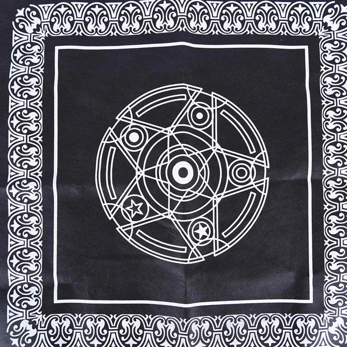 49x49 см Нетканые настольные игры текстиль Таро покрытие стола игральные карты Пентакль Таро скатерть для игры квадратный гобелен