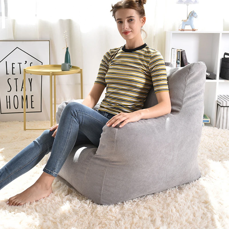Bean Bag Stoel Cover Seat Lounger Zitzak Sofa Woonkamer Meubels Zonder Vulstoffen Luie Stoelen Bean Bag Sofa Bed Poef Bladerdeeg Zitzak Banken Aliexpress