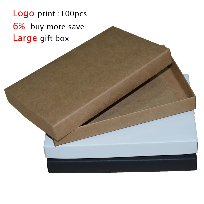 

10pcs Large Gift Box With Lid Paper Boxes For Packaging Small Carton box Kraft Box Soap Packing Black White gift box packaging