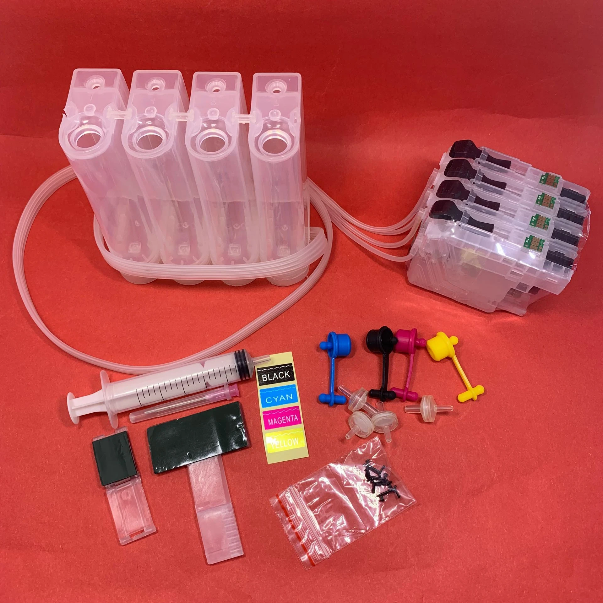 YOTAT Empty CISS ink cartridge LC123 (121) with chip for Brother MFC