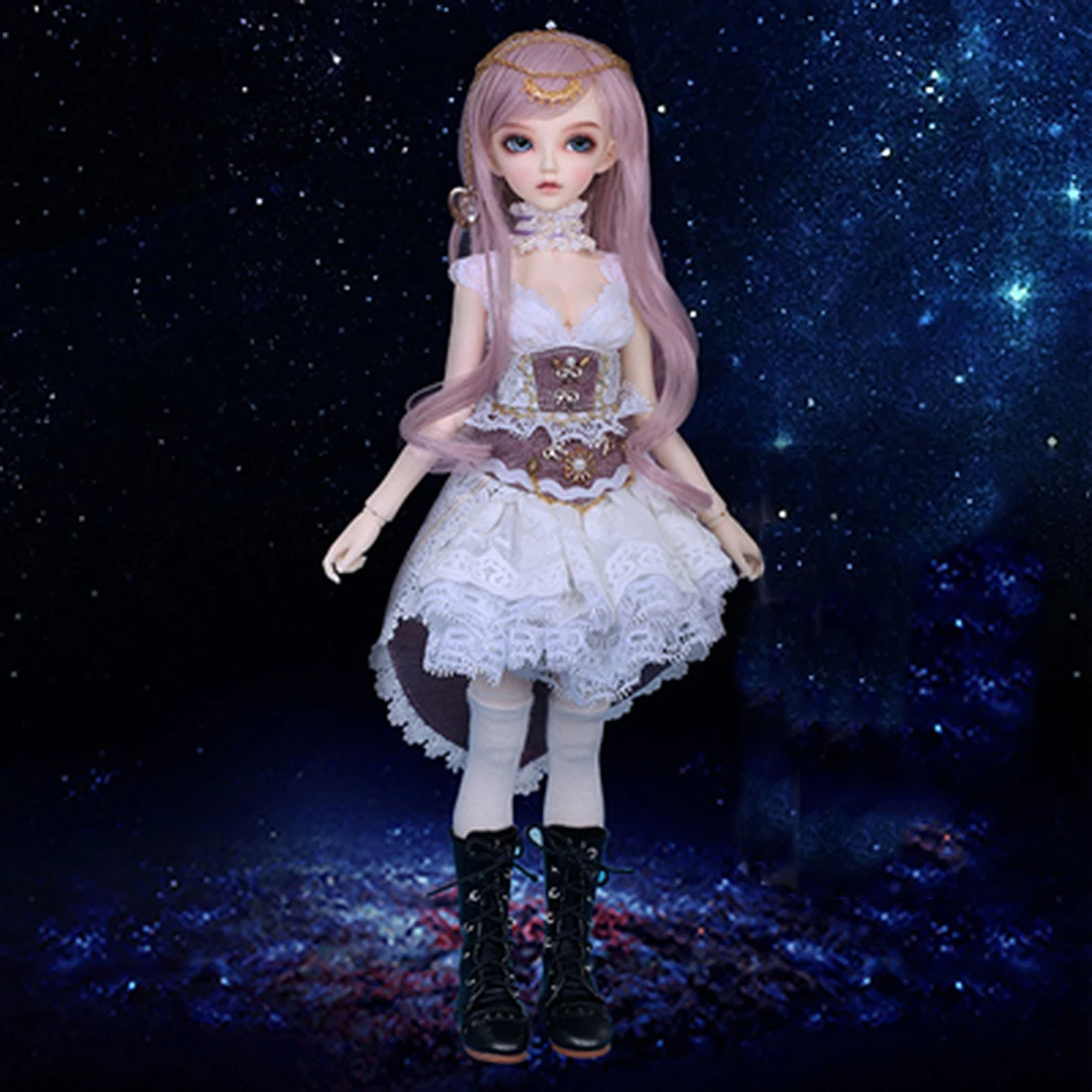 

40cm 1/4 BJD Dolls Female Ball Joints Doll Full Costume Set with Makeup and Eyes - Bitsie