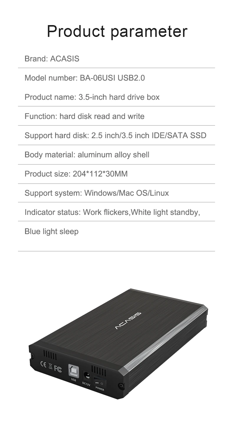 para disco SSD, USB 2.0, USB 2.0,