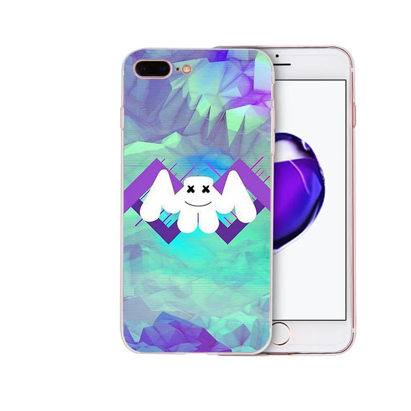 case 18 Мягкий силиконовый чехол для телефона DJ Marshmello marshmallow для iPhone 6 7 8 6s plus shell X XR XS максимальный чехол 5 5S se для TPU Apple Coque - Цвет: case 18