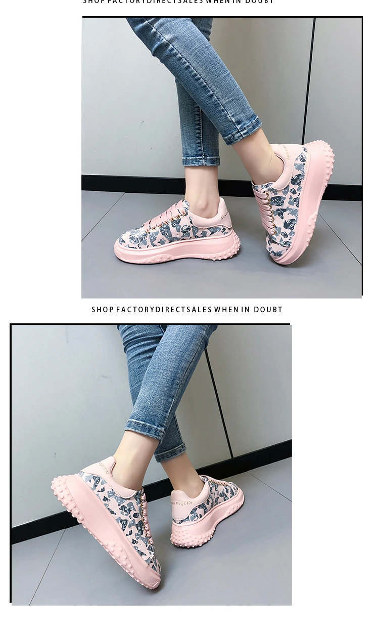 2023 New Women Sneakers Platform Shoes PU Leather Patchwork Casual Sport  Shoes Ladies Outdoor Running Walking Shoes Zapatillas Mujer | Wish