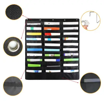 

30 Pocket Storage Pocket Chart Hanging Wall File Organize Your Assignments Files Scrapbook Papers