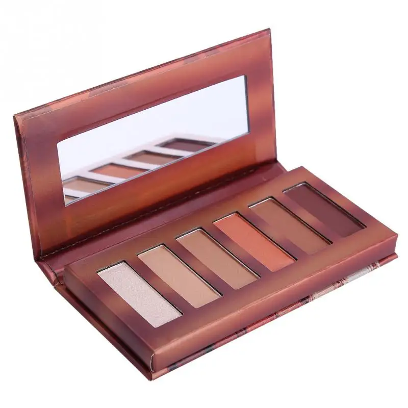 ClearanceMakeup палитра блестящих теней для век 6 цветов косметических блестящих длительных теней для век тени для век - Цвет: Type01