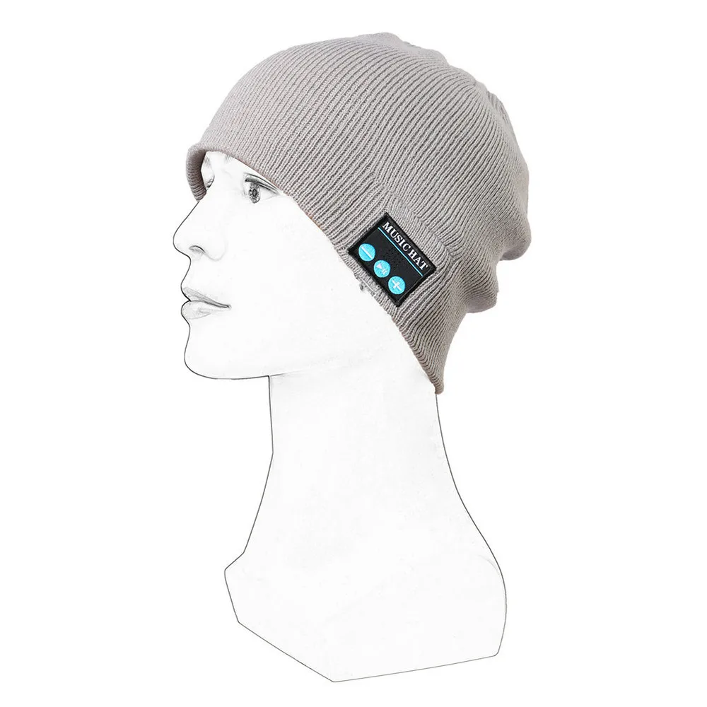 Беспроводная Bluetooth гарнитура, музыкальная шапка, Шапка-бини, музыкальная Кепка, гарнитура, одноцветная музыкальная кепка, шапка, новое поступление