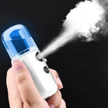 

Mist Sprayer Mini 30ml Nano Portable Face Spray Facial Body Steamer Rechargeable Moisturizing Skin Care Humidifier Instruments