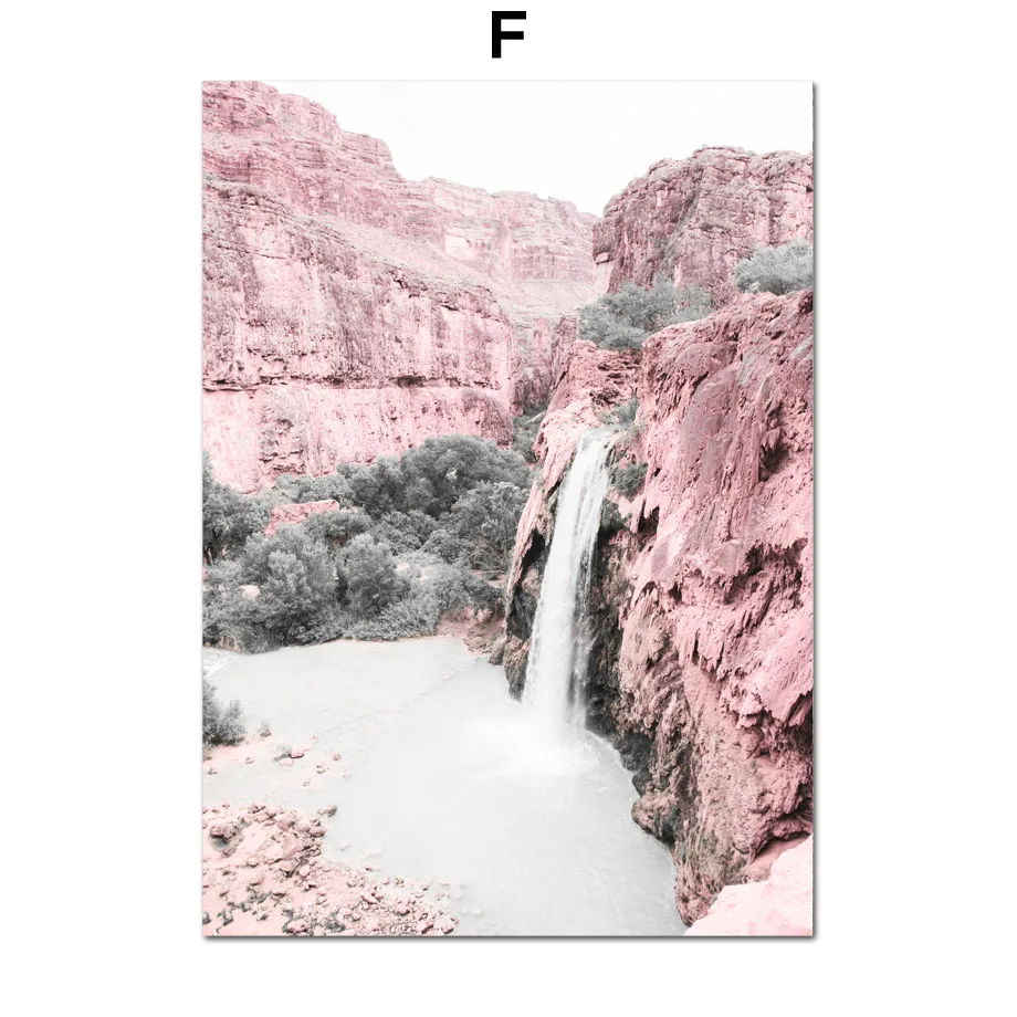 Cherry-Blossoms-Peony-Carnation-Flower-Mountain-Nordic-Posters-And-Prints-Wall-Art-Canvas-Painting-Wall-Pictures (8)