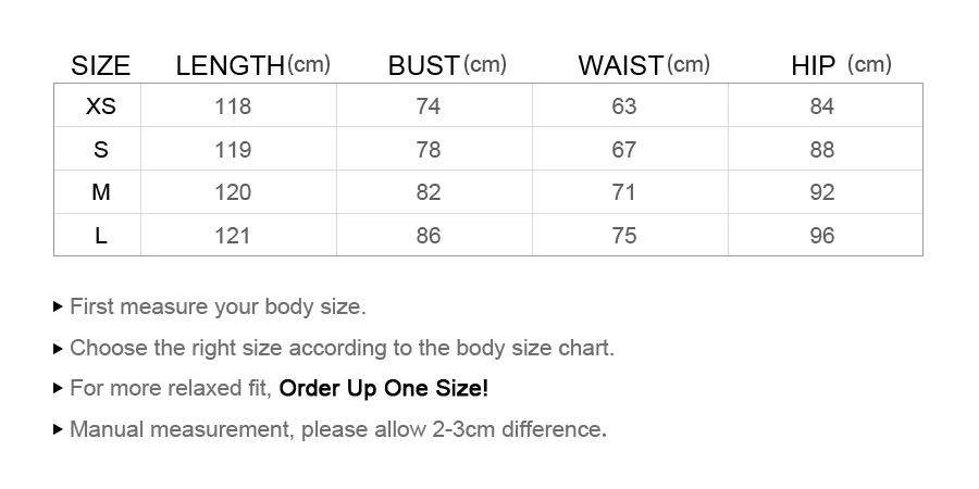 size chart GAI