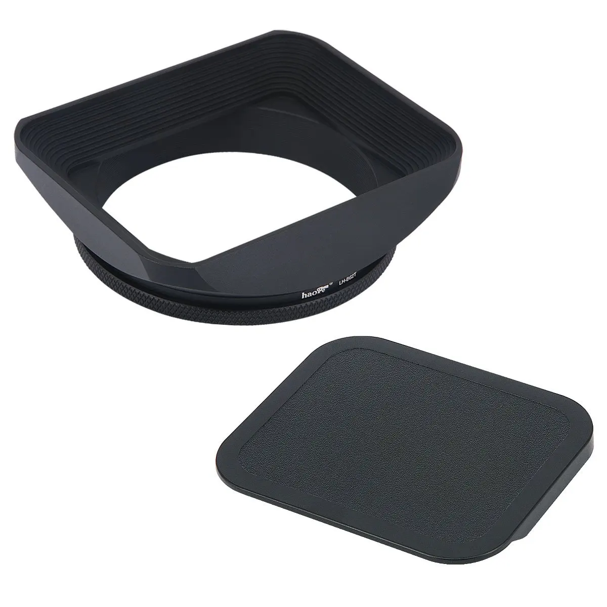 Universale 62 Millimetri Di Alluminio Di Cnc Quadrato Di Metallo A Vite Mount Lens Hood Con La Protezione Per Canon Nikon Sony Fuji Leica Voigtlander 