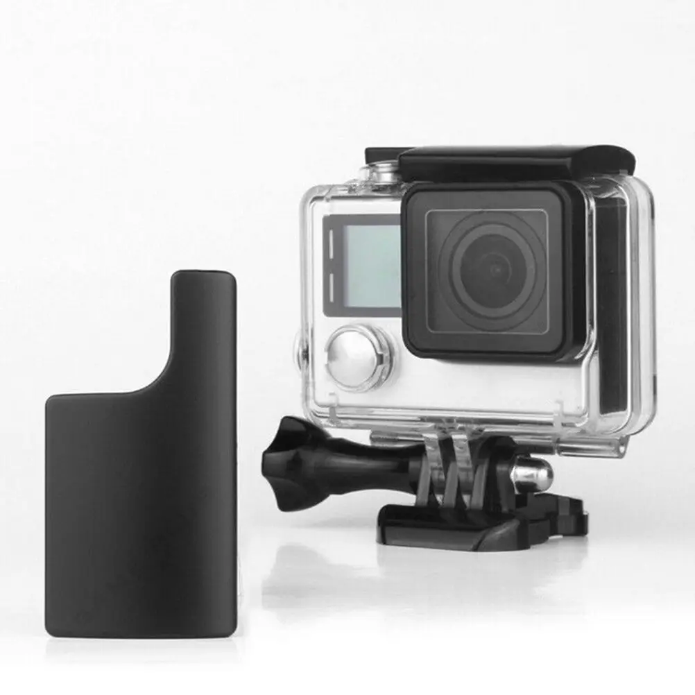 Пластиковый зажим с пряжкой для Gopro Hero 3 + 4 черный серебристый водонепроницаемый