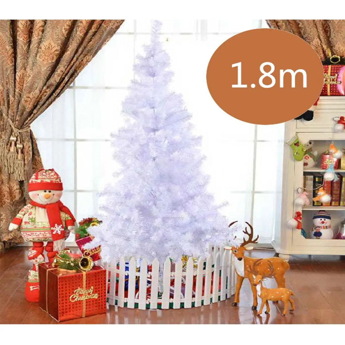 180 см ПВХ искусственная Рождественская елка домашние уличные украшения с железной подставкой Детская Новогодняя вечеринка украшения поставки