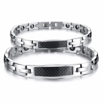 

Brand fashion jewelry Women Sleek Stainless Steel Magnetic Therapy Bracelets For Arthritis Pain Relief bracelet accessoreis