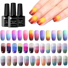 Ur SUGAR, термогель-лак для ногтей, 3 цвета, меняющий температуру, замачиваемый УФ-гель, Полупостоянный лак для ногтей, маникюрная эмаль