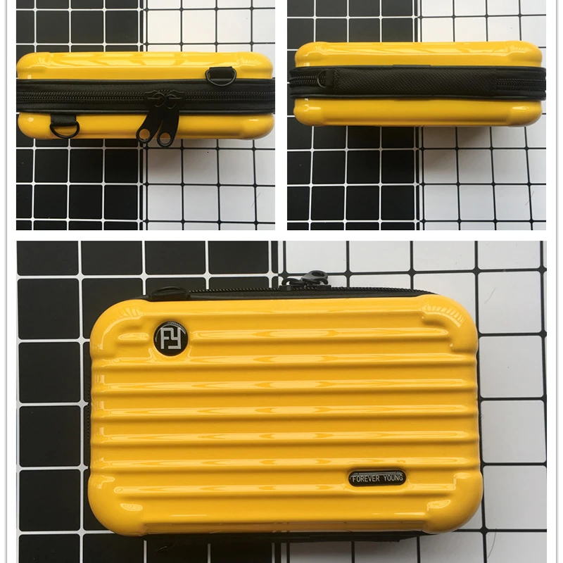 PVC Small Girl Shoulder Cosmetic Box Toiletry Bag Make Up Case Travel Organizer Functional Bags Cases Makeup Kit Koffer