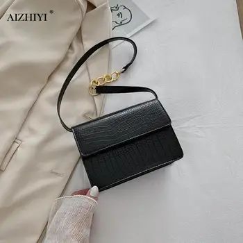 

Female Solid Color Crossbody Bag Women Retro PU Flap Purse Shoulder Handbags Fashion Exquisite Shopping Bags