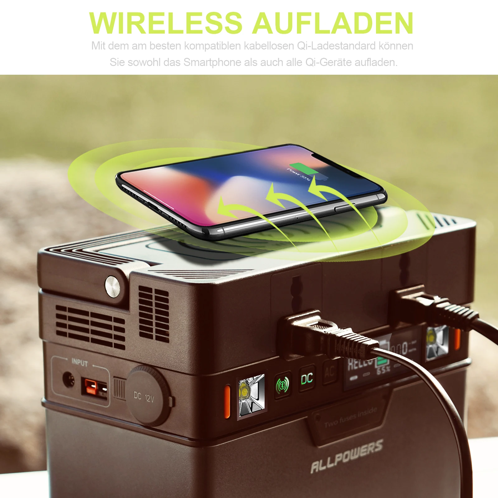 US $455.99 ALLPOWERS Portable Power Station 288Wh Lithium Battery Solar Generator with Solar Panel 100W Backup Supply 110V 220V AC Outlet