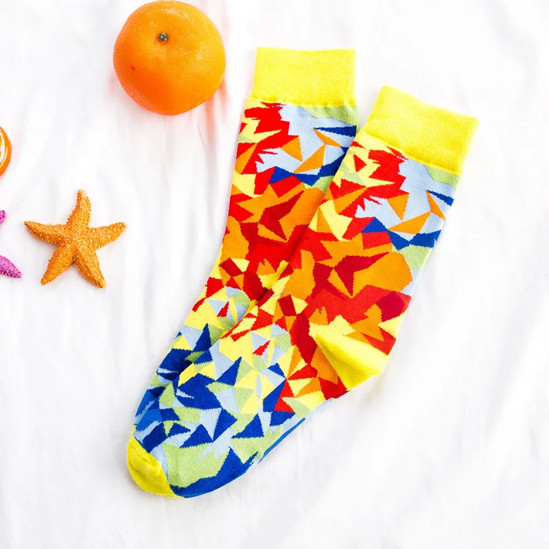Men and Women Funny Sport Socks Christmas Jacquard Elasticity Combed Cotton Printing Marine Octopus Fancies Running Basketball - Цвет: MN-A13