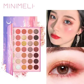 

MINIMELI 35 Color Matte Eyeshadow Palette Pearlescent Easy To Color Long Lasting Glitter Shimmer Eye Shadow Eye Makeup TSLM2