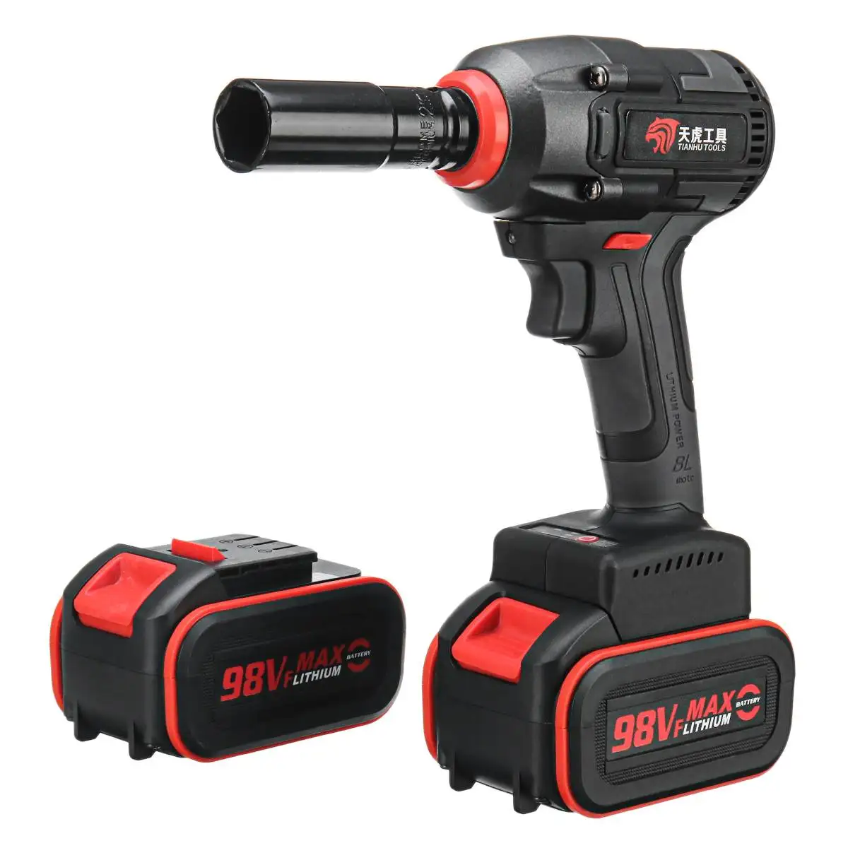 1Set 98V 16800mAh Cordless High Torque Lithium-Ion Brushless motor Electric Impact Wrench 360 N.m Torque 2500r/min