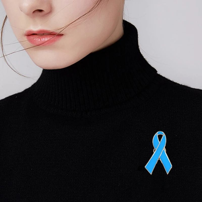 Ocean Conservation Association Promotion Logo Jewelry Brooch Jeans Shirt Bag Ovarian Cancer Awareness Pin | Украшения и
